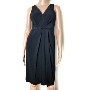 Cynthia Steffe | Faux Wrap Cross Pleated Dress